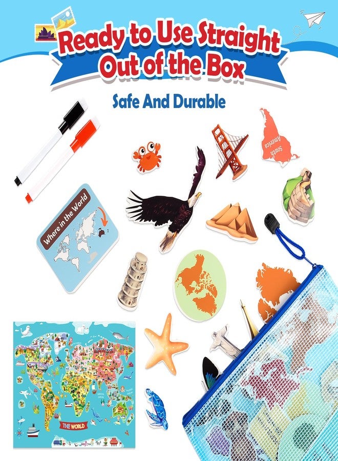 WethCorp Toys for 3-8, Geography Busy Book Sensory Toys for Boys 3-6 Educational Toy for Kids Boy 4-9 Preschool Learning Activities Homeschool Birthday Gift for Girls and Boys Ages 5-7 - Image 4
